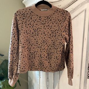 Abercrombie & Fitch Leopard Print Sweatshirt, Women’s size Small